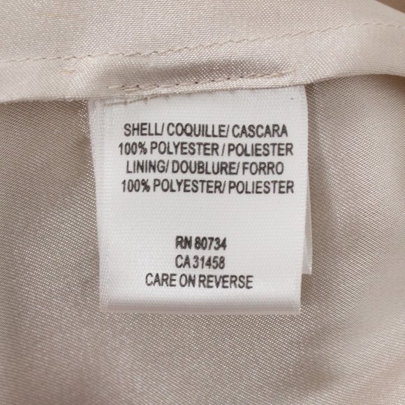 BCBGMaxAzria 4 Satin Bandage Formal Gown Champagne - Picture 8 of 9